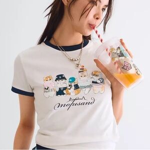 Bershka cotton printed shirt